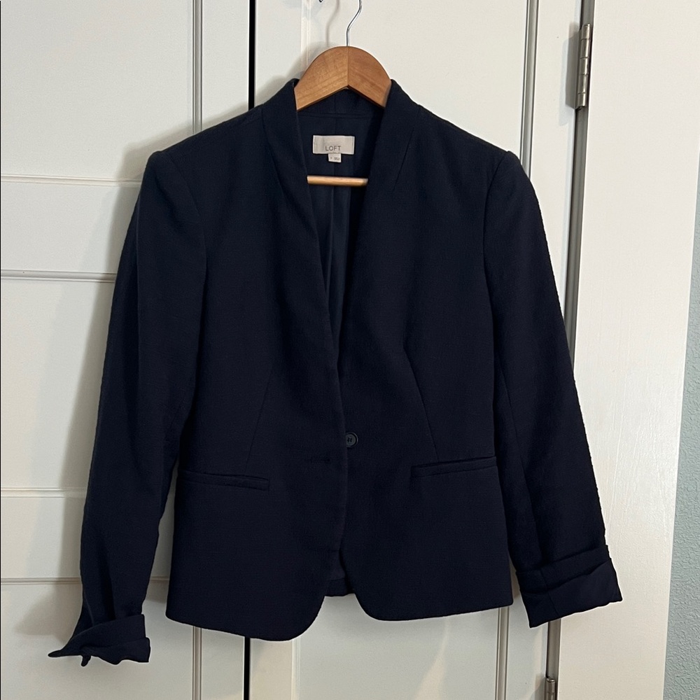 LOFT Women's Navy Blazer Jacket
